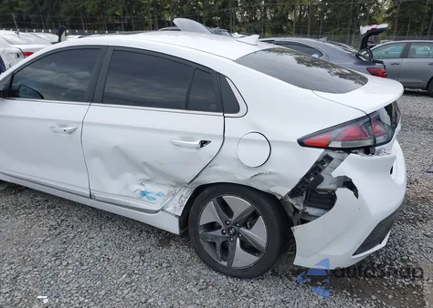 2020 Hyundai Ioniq Hybrid Limited из США, поврежденный, VIN KMHC05LCXLU202966